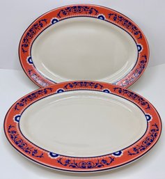 2 Large Homer Laughlin Serving Platters Restaurantware