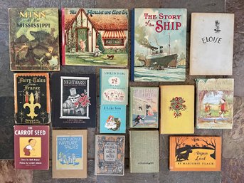 Vintage Children's Book Collection Including Eloise (1955 Ed.) & The Carrot Seed (1932 Ed.)