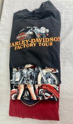 4 Harley Davidson Shirt Some Tags Removed Size L-XL