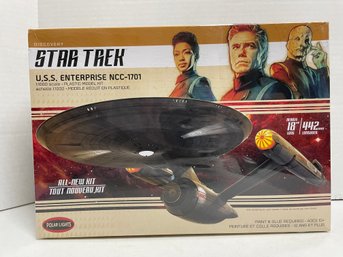 Polar Lights, Star Trek 1/1000 Scale Model Kit Of The U.S.S Enterprise NCC-1701 (#50)