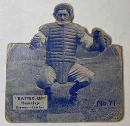 1934 Batter Up #71 Rollie Hemsley