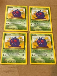 Lot Of 4 Venonat Pokemon Jungle 1st Edition TCG 63/64