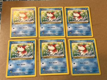 Lot Of 6 Goldeen Pokemon Jungle 1st Edition TCG 5364