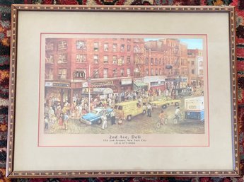 Framed NYC Deli Print