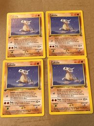 Lot Of 4 Cubone Pokemon Jungle 1st Edition TCG 50/64