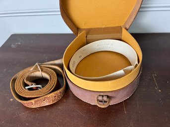 Vintage Collar In Leather Box & Belt