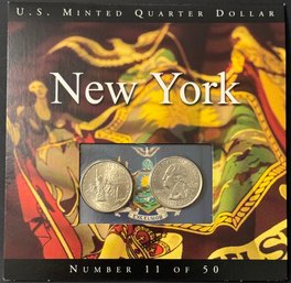 U.S. Minted Quarter Dollar New York