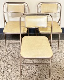 3 Vintage Samsonite Folding Chairs