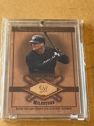 Jeremy Burnitz 2001 Upper Deck SP Piece Of Authentic Milestone Bat Relic