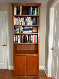 Tall Cherry Wood Bookcase