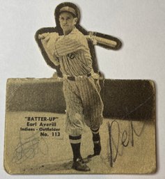 1934 Batter Up #113 Earl Averill