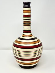 Vintage Hand Painted Bottleneck Vase