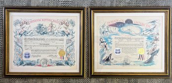 Framed Arctic And Antarctic Crossing Certificates