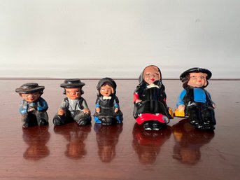 Miniature Cast Iron Amish Figurines