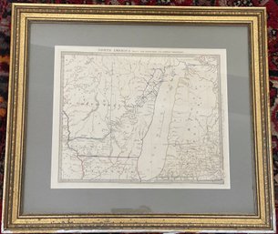 Framed Map 'The Northwest And Michigan Territory'