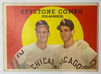 1959 Topps #408 Keystone Combo Luis Aparicio And Nellie Fox