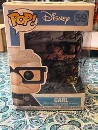 Ed Asner Signed & Inscribed Funko Pop Figure Carl UP