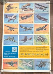 H.M. Force Savings Aircraft Poster