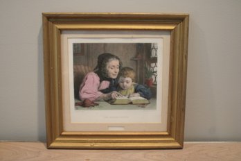 Framed And Matted 'the Reading Lesson' From London Virtue Company