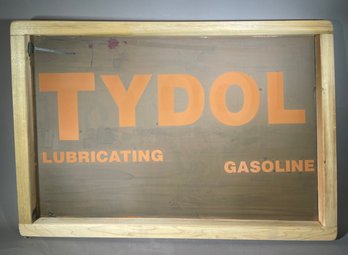 A Vintage Tydol Silk Screen