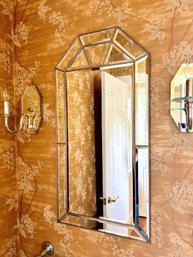 Sectioned Beveled Mirror