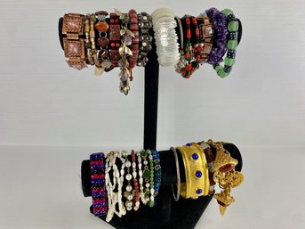 Over 20 Vintage Bracelets, Cuffs, And Bangles!