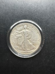 1945 Walking Liberty Silver Half Dollar