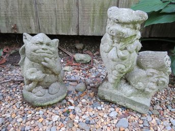 2 Yard Decor Cement Gargoyles