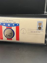 To The Heroes Of Desert Storm 1991 Commemorative Coin