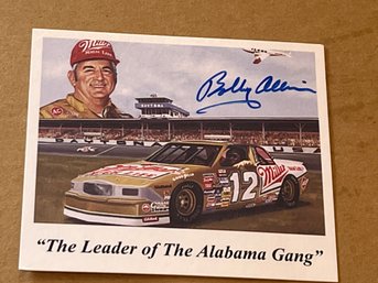 Bobby Allison Signed Postcard HOF Nascar