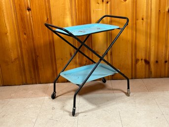 A Fun Little Vintage Hiram Walker Display Bar Cart For In-Store Marketing