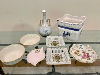 An Assortment Of Porcelain Items