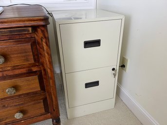 Metal File Cabinet With Lock And Key, Works