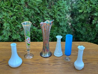 Assortment Of Vases Including Fenton