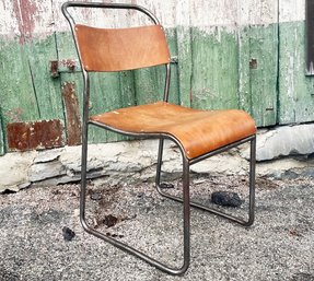 A Vintage Modern Bent Wood And Metal Chair