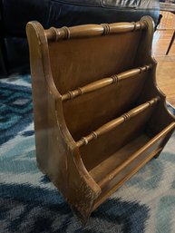 3 Tier Wood Magazine Rack