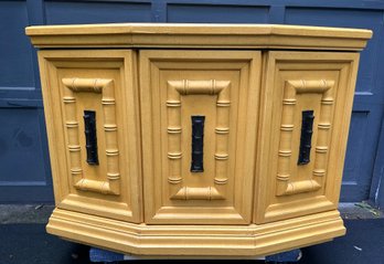 Yellow Console & Cabinet