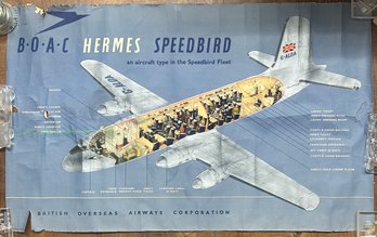 BOAC Hermes Speedbird Poster