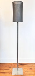 A Post Modern Welded Steel And Mesh Floor Lamp By Automatic, Inc.