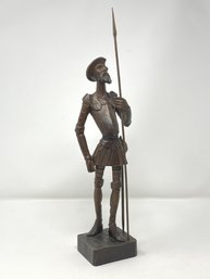 Vintage Hand Carved Wooden Don Quixote Sculpture