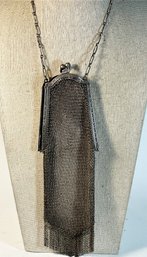 Whiting And Davis Chainmail Art Deco Purse (as Is) 7.5 X 2 1/4