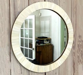 A Mother Of Pearl Framed Mirror