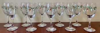 Pfaltzgraff Winterberry Stemmed Wine Glasses (9)