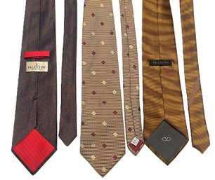 Three Valentino Silk Ties- Cravatte And Boutique