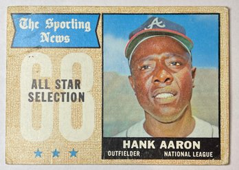 1968 Topps #370 Hank Aaron All Star