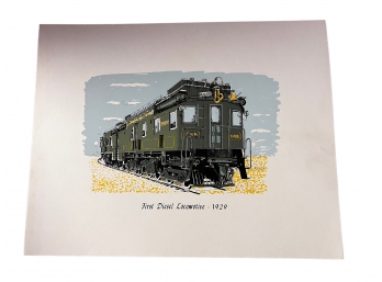 Collection Of 10 Vintage Train Prints - Unframed