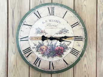 A Hand Painted Clock