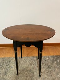 Hitchcock Oval Top Side Table.