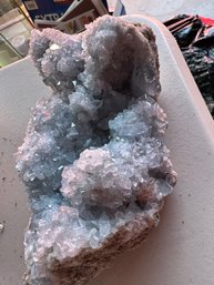 Celestite Crystal Geode, 1LB 8 Oz