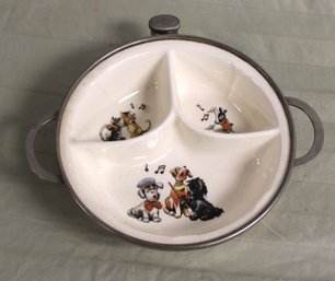 1924 Fiberware Uncle Wiggly Children Warming Dish